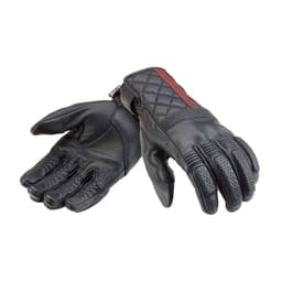 Guantes de cuero negro con protección integrada