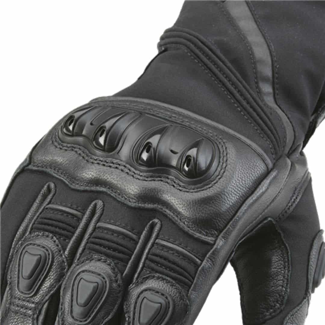 Guantes de moto impermeables con protección en los nudillos
