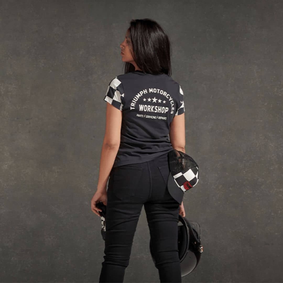 Camiseta de algodón de corte femenino