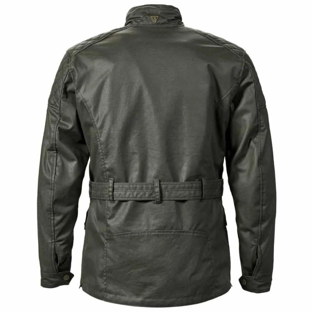 Chaqueta de moto en color caqui de estilo urbano