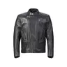Chaqueta de moto de cremallera asimétrica