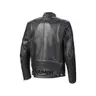 Chaqueta de moto de cremallera asimétrica