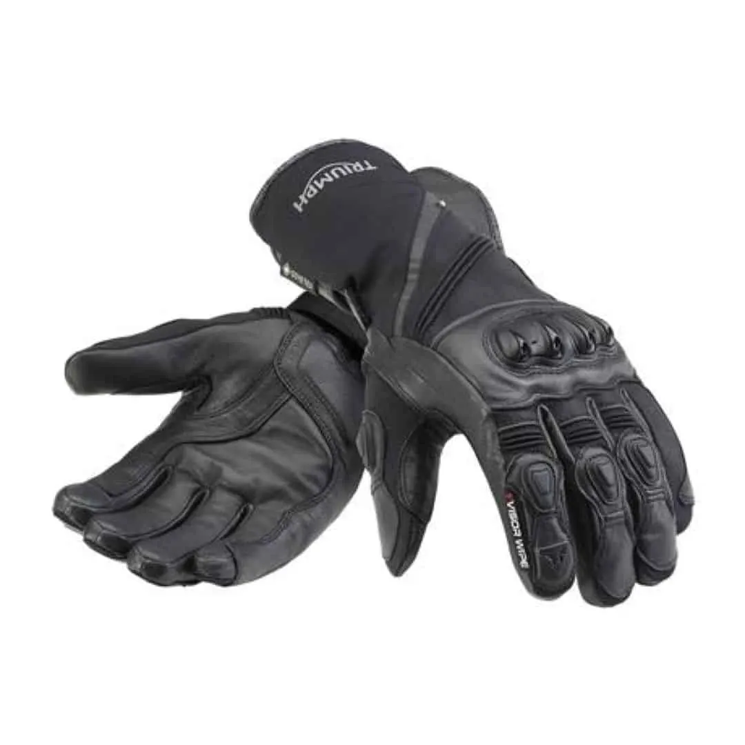 Guantes de moto impermeables con protección en los nudillos