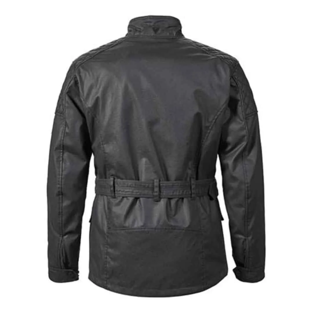 Chaqueta de moto negra de estilo urbano