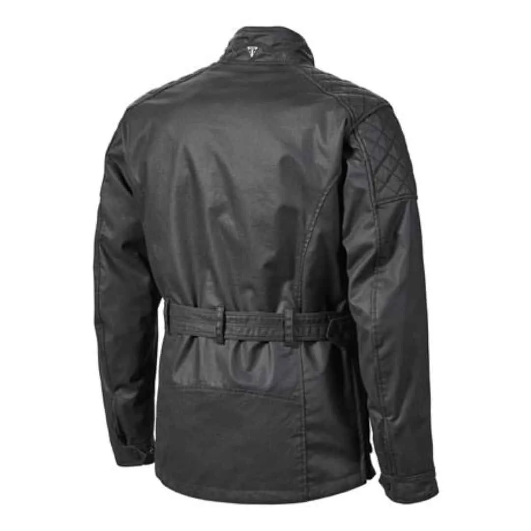 Chaqueta de moto negra de estilo urbano