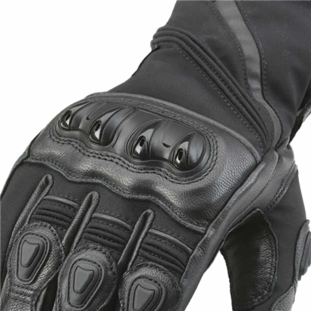 Guantes de moto impermeables con protección en los nudillos
