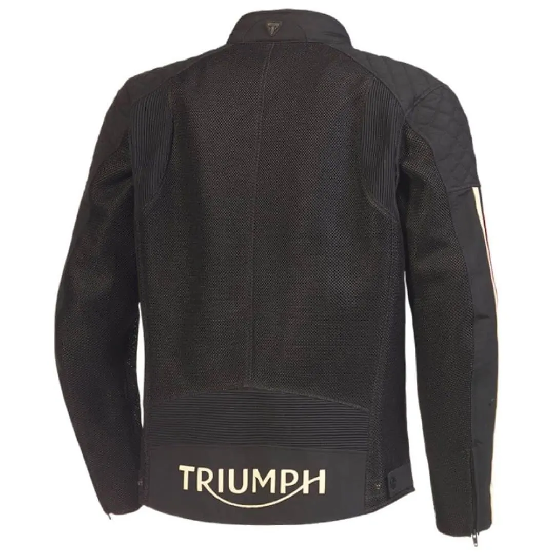 Chaqueta de moto de corte retro con protecciones