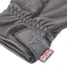 Guantes de cuero negro con protección integrada