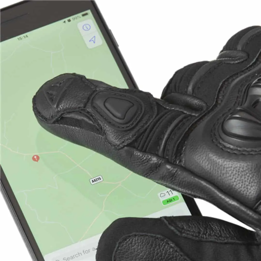 Guantes de moto impermeables con protección en los nudillos