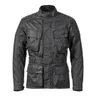 Chaqueta de moto negra de estilo urbano