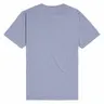 Camiseta de algodón azul jaspeado