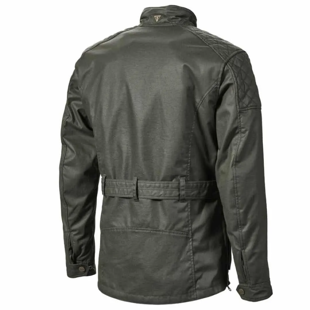 Chaqueta de moto en color caqui de estilo urbano